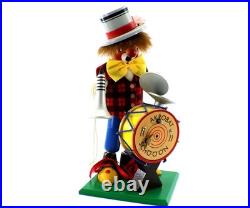 Original Steinbach Volkskunst Clown Incense Burner Smoker Musical W Germany Vtg