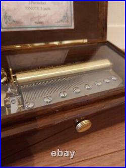 Pachelbel's Canon 3 Parts, 72 Note Music Box FUJIGEN Made ORPHEUS Made in Japan