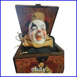 Pagliacci Musical Clown Jack-In-The-Box Faith Wick COA 1988 Enesco Vintage LNIB