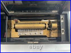 Paillard Swiss Cylinder Music Box-Late 1800s-in good working condition