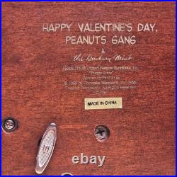Peants And Gang Danbury Valentines Music Box Vintage Collectors Snoopy Music Box
