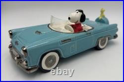 Peanuts Willitts Music Box Snoopy Joe Cool Blue Thunderbird WithWindshield Works