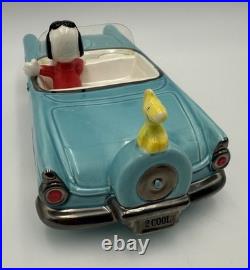 Peanuts Willitts Music Box Snoopy Joe Cool Blue Thunderbird WithWindshield Works