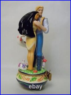 Pocahontas John Smith Disney Enesco VTG Music Box Color of the Wind Very Rare