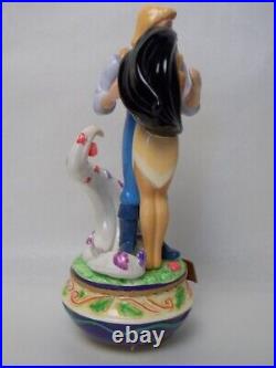 Pocahontas John Smith Disney Enesco VTG Music Box Color of the Wind Very Rare