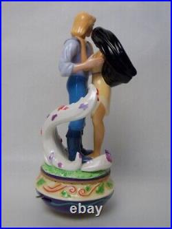 Pocahontas John Smith Disney Enesco VTG Music Box Color of the Wind Very Rare