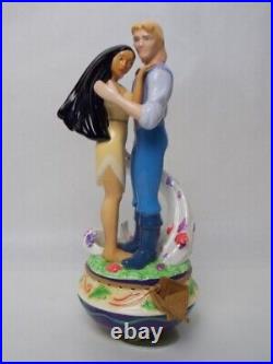 Pocahontas John Smith Disney Enesco VTG Music Box Color of the Wind Very Rare