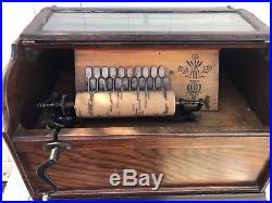 Pre-1900 Chautauqa Antique Roller Organ WORKS