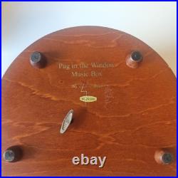 Pre-Owned/VintageThe Danbury Mint Pug in the Window Music BoxTested/Working