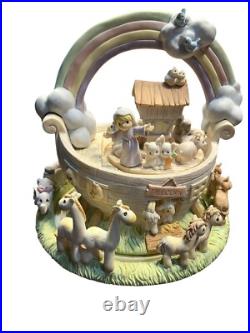 Precious Moments Noah's Ark Music Player Talk To The Animals Baby Nursery