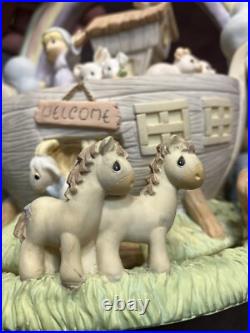 Precious Moments Noah's Ark Music Player Talk To The Animals Baby Nursery