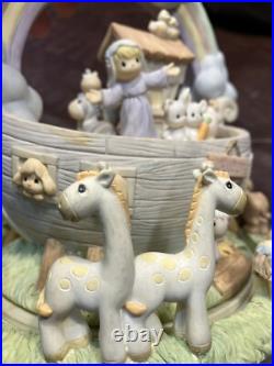 Precious Moments Noah's Ark Music Player Talk To The Animals Baby Nursery