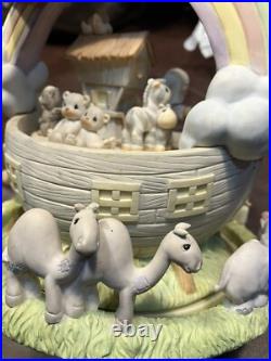 Precious Moments Noah's Ark Music Player Talk To The Animals Baby Nursery