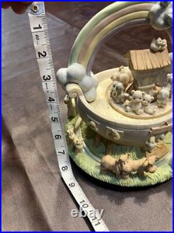 Precious Moments Noah's Ark Music Player Talk To The Animals Baby Nursery