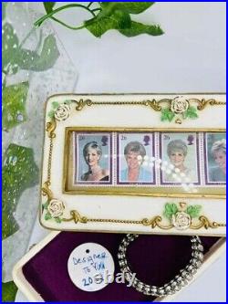 Princess Diana Elton John Musical Lidded Jewelry Box Candle In The Wind Vintage