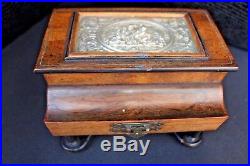 RARE 1870 PAILLARD CYLINDER MUSiC BOX IN THE FORM OF A PIANO & SILVER DESIGN