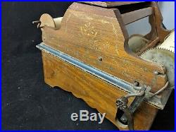 RARE 1882 Antique Euphonia Expression Swell Organette Roller Organ with roll