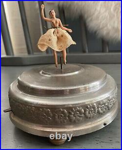 RARE 1950s Cody Musical Inc. Dancing Ballerina Music Box Automation Working