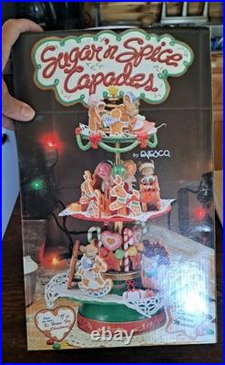 RARE! 1994 Enesco Sugar'N' Spice CAPADES ORIGINAL BOX. MUSIC BOX CHRISTMAS