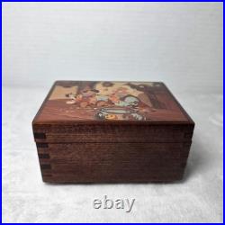 RARE American Music Box Disney Disneyland Pinocchio Souvenir Wooden Music Box
