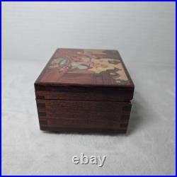 RARE American Music Box Disney Disneyland Pinocchio Souvenir Wooden Music Box