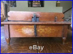 RARE Antique 1878 Mechanical Orguinette Co. Flat Sheet Roller Organ WithO Roller