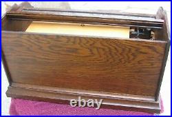 RARE Antique 1905 Playing Grand Roller Organ Music Box Case Machine w Hand Crank