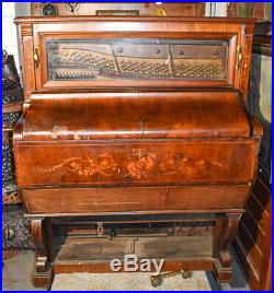 RARE Antique BARREL ROLLER Organ Music Box FLOOR MODEL 14 Diam COB Crank