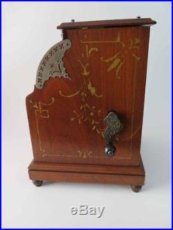 RARE Antique Hand Crank Working Roller Organ ORGANINA Wooden & Glass Front Case