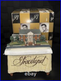RARE Elvis Presley's GRACELAND The King Vintage 1998 Figurine Music Box Original RARE Elvis Presley's GRACELAND The King Vintage 1998 Figurine Music Box Original