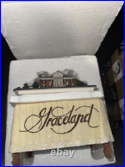 RARE Elvis Presley's GRACELAND The King Vintage 1998 Figurine Music Box Original RARE Elvis Presley's GRACELAND The King Vintage 1998 Figurine Music Box Original