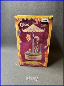RARE Enesco Precious Moments SAMMY'S CIRCUS Multi-Action Music Box, NEW