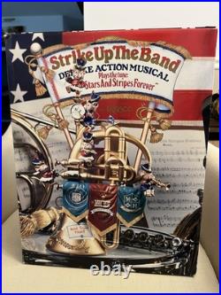 RARE Enesco Strike Up The Band Mice Trumpet Multi-Action Music Box In Box RARE Enesco Strike Up The Band Mice Trumpet Multi-Action Music Box In Box