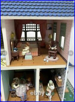 RARE Enesco Victorian Vignette Multi-Action Musical Doll House SEE VIDEO