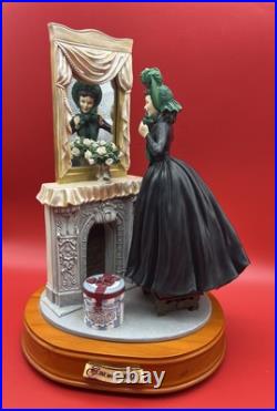 RARE Gone With The Wind Scarlett In Green Bonnet San Francisco Music Box Co