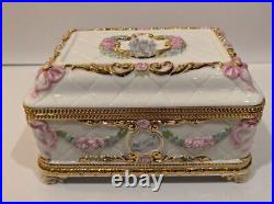 RARE House of Faberge Once upon a Dream Musical Jewelry Box Disney Cinderella