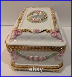 RARE House of Faberge Once upon a Dream Musical Jewelry Box Disney Cinderella