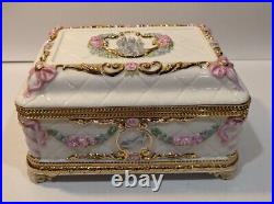 RARE House of Faberge Once upon a Dream Musical Jewelry Box Disney Cinderella