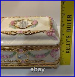 RARE House of Faberge Once upon a Dream Musical Jewelry Box Disney Cinderella