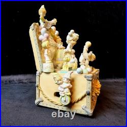 RARE Precious Moments Music Box Baby Elephant Walk Rotating Circus Clown EUC