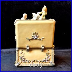 RARE Precious Moments Music Box Baby Elephant Walk Rotating Circus Clown EUC