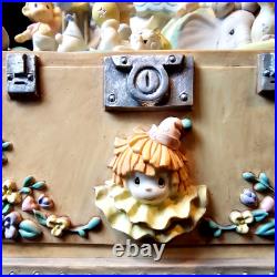RARE Precious Moments Music Box Baby Elephant Walk Rotating Circus Clown EUC