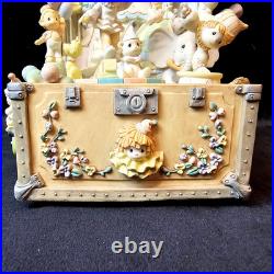 RARE Precious Moments Music Box Baby Elephant Walk Rotating Circus Clown EUC