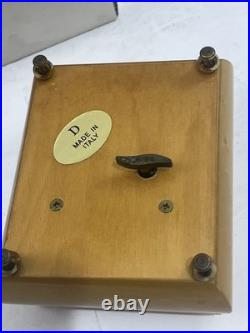 RARE Reuge music box switzerland Ring Box Waltz If The Flowers Song! With Box! VTG