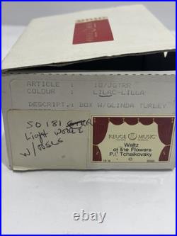 RARE Reuge music box switzerland Ring Box Waltz If The Flowers Song! With Box! VTG