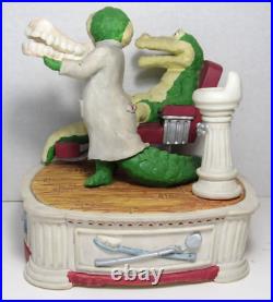 RARE San Francisco Music Box Alligator Dentist Chair Crocodile Shadow Smile Vtg