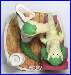 RARE San Francisco Music Box Alligator Dentist Chair Crocodile Shadow Smile Vtg