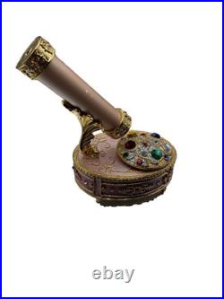 RARE San Francisco Music Box Pink Jeweled Kaleidoscope Canon in D Works