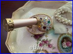 RARE San Francisco Music Box Pink Jeweled Kaleidoscope Canon in D Works