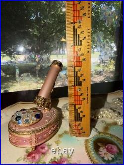 RARE San Francisco Music Box Pink Jeweled Kaleidoscope Canon in D Works